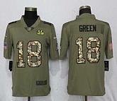 Nike Bengals 18 A.J. Green Olive Camo Salute To Service Limited Jersey,baseball caps,new era cap wholesale,wholesale hats